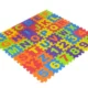 Covor spuma eva tip puzzle cu cifre si litere 3 mp, 36 piese, 29x29 cm, grosime 0.9 cm - imagine 19