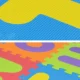 Covor spuma eva tip puzzle cu cifre si litere 3 mp, 36 piese, 29x29 cm, grosime 0.9 cm - imagine 7