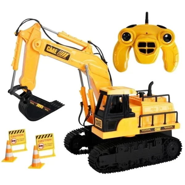 Excavator cu telecomanda 7 canale, reincarcabil usb, 18x13.5x33.5 cm, rotire 360 grade - imagine 13