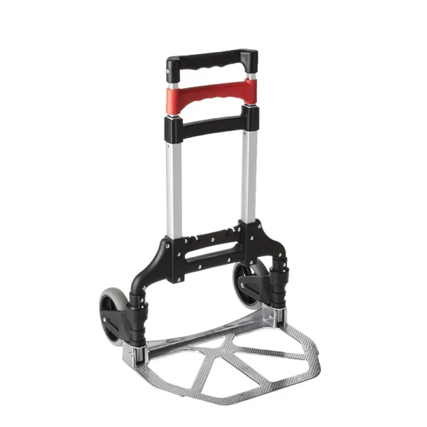 Carucior pliabil tip liza, transport marfa, inaltime reglabila, maxim 100 kg - imagine 1