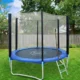 Trambulina copii, diametru 244 cm, plasa protectie laterala, cu scara acces, maxim 150 kg - imagine 12