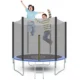 Trambulina copii, diametru 244 cm, plasa protectie laterala, cu scara acces, maxim 150 kg - imagine 4