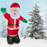 Figurina mos craciun gonflabil 240 cm, iluminat led, pentru interior si exterior, procart