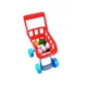 Set supermarket, 24 accesorii, lumini, efecte sonore, carucior cumparaturi, casa de marcat, 82x50x44 cm - imagine 12