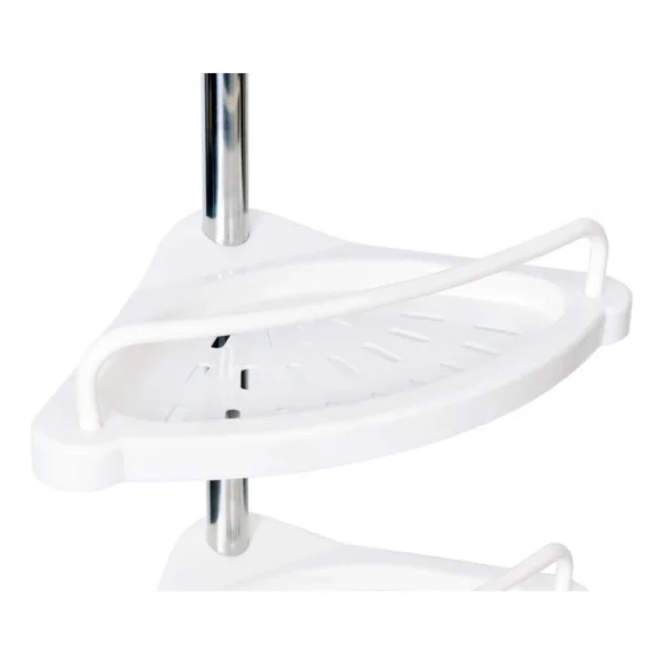 Raft pentru baie ajustabil 100-320 cm, 4 nivele, suport prosop, carlige - imagine 9