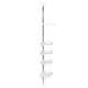Raft pentru baie ajustabil 100-320 cm, 4 nivele, suport prosop, carlige - imagine 4