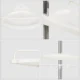 Raft pentru baie ajustabil 100-320 cm, 4 nivele, suport prosop, carlige - imagine 7