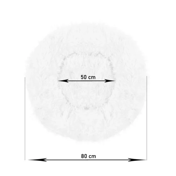 Culcus moale, pentru caine/pisica, maro, 80 cm - imagine 3