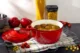 Oala de fonta emailata cu capac, maner din inox, rosie, 4 L, Magic Home - imagine 7