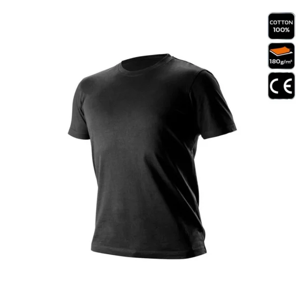 Tricou maneca scurta, model Outdoor, marimea M/50, negru, NEO - imagine 3