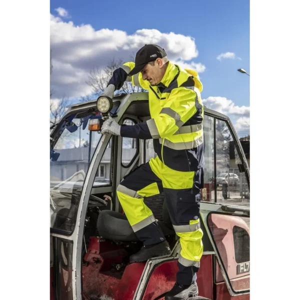 Geaca de lucru, reflectorizanta, galben, impermeabil, model Visibility, marimea XL/56, NEO - imagine 2