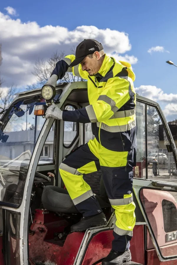 Geaca de lucru, reflectorizanta, galben, impermeabil, model Visibility, marimea XL/56, NEO - imagine 7