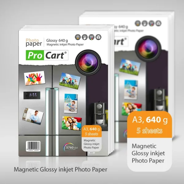 Hartie foto magnetica glossy 640g a3 - imagine 1