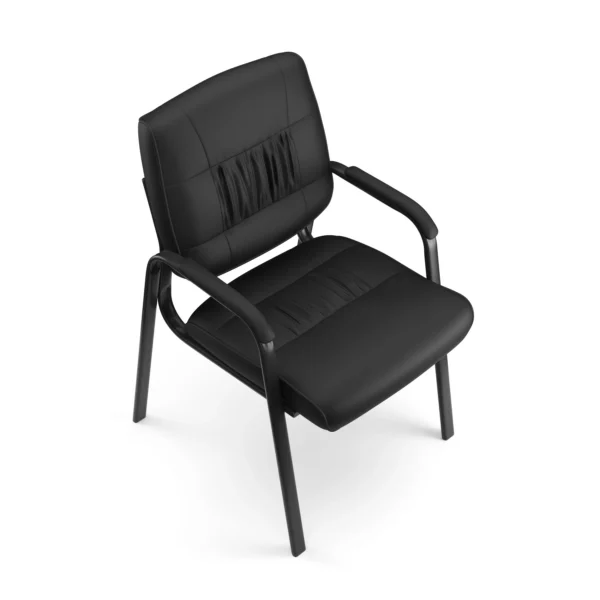 Scaun de conferinta, tapiterie piele ecologica si spuma, cotiere captusite, inaltime 91 cm - imagine 11