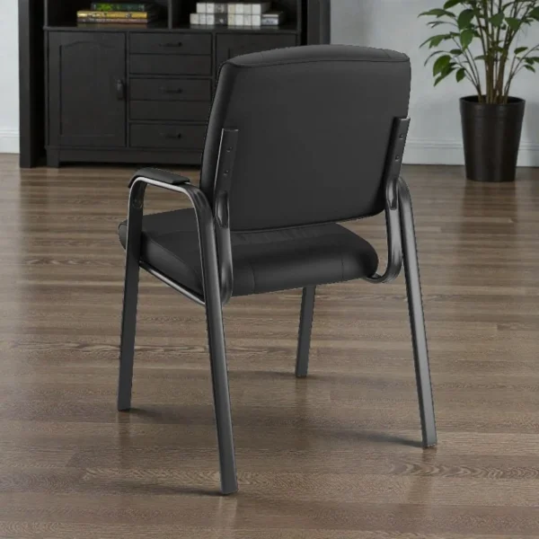 Scaun de conferinta, tapiterie piele ecologica si spuma, cotiere captusite, inaltime 91 cm - imagine 15