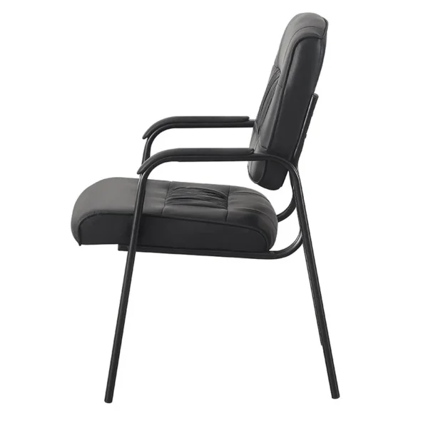 Scaun de conferinta, tapiterie piele ecologica si spuma, cotiere captusite, inaltime 91 cm - imagine 3