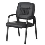 Scaun de conferinta, tapiterie piele ecologica si spuma, cotiere captusite, inaltime 91 cm