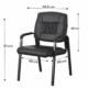 Scaun de conferinta, tapiterie piele ecologica si spuma, cotiere captusite, inaltime 91 cm - imagine 5