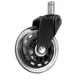 Set 5 roti pivotante pentru scaun de birou – universale, silentioase, silicon si cauciuc - imagine 6