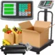 Cantar electronic comercial cu platforma 150 kg – precizie 50 g, lcd, functie tara si zero