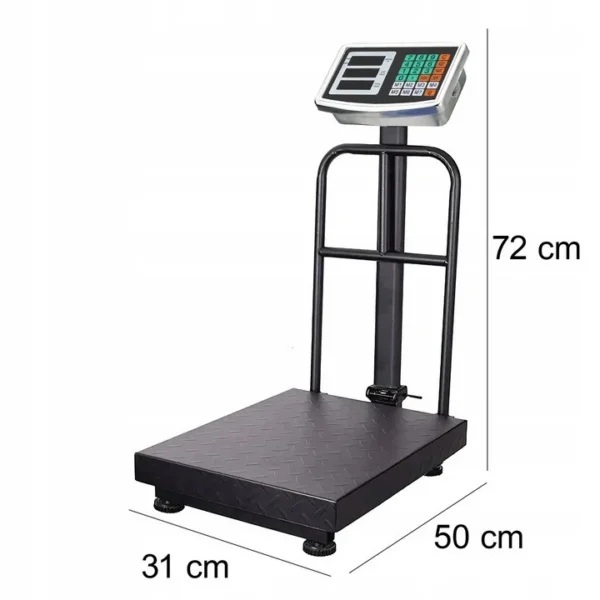 Cantar electronic comercial cu platforma 150 kg – precizie 50 g, lcd, functie tara si zero - imagine 6