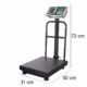 Cantar electronic comercial cu platforma 150 kg – precizie 50 g, lcd, functie tara si zero - imagine 6