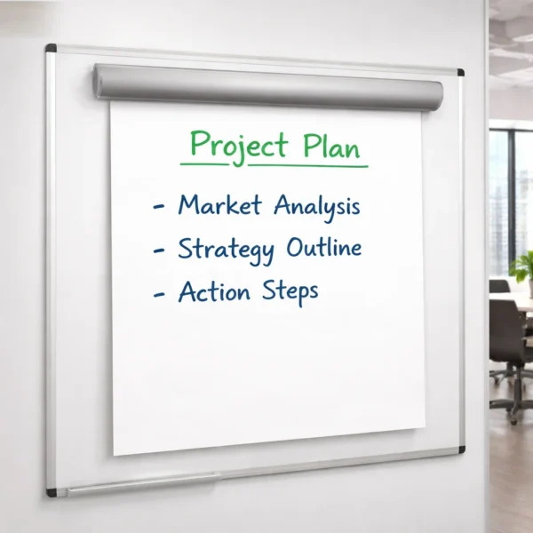 Suport magnetic pentru hartie flipchart, agatatori reglabile, 70 cm, procart - imagine 23