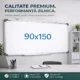 Tabla magnetica whiteboard 90x150 cm, rama aluminiu, tavita markere - imagine 12
