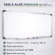 Tabla magnetica whiteboard 90x150 cm, rama aluminiu, tavita markere - imagine 14