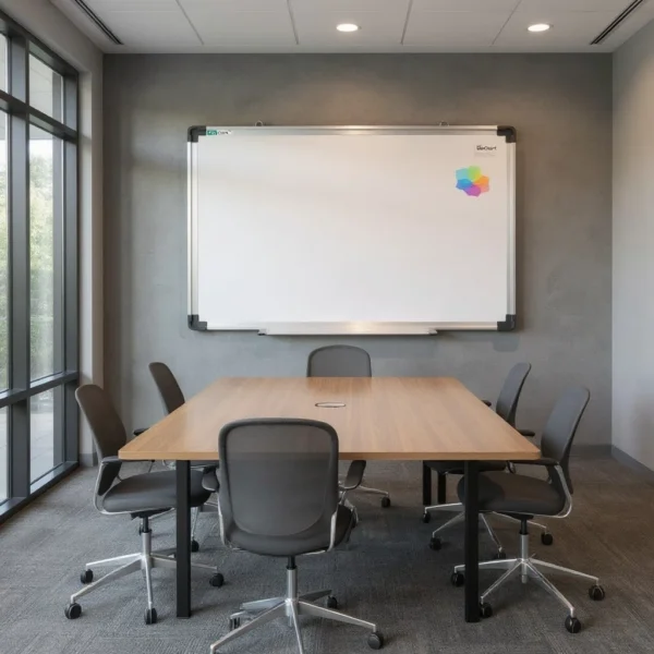 Tabla magnetica whiteboard 90x150 cm, rama aluminiu, tavita markere - imagine 21