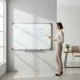 Tabla magnetica whiteboard 90x150 cm, rama aluminiu, tavita markere - imagine 24