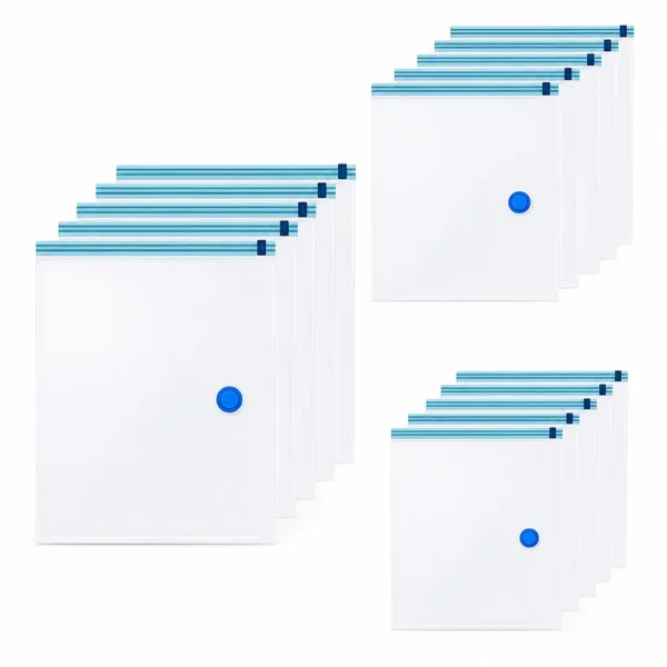 Saci pentru vidat, reutilizabili, 3 dimensiuni, transparenti, set 15 bucati - imagine 22
