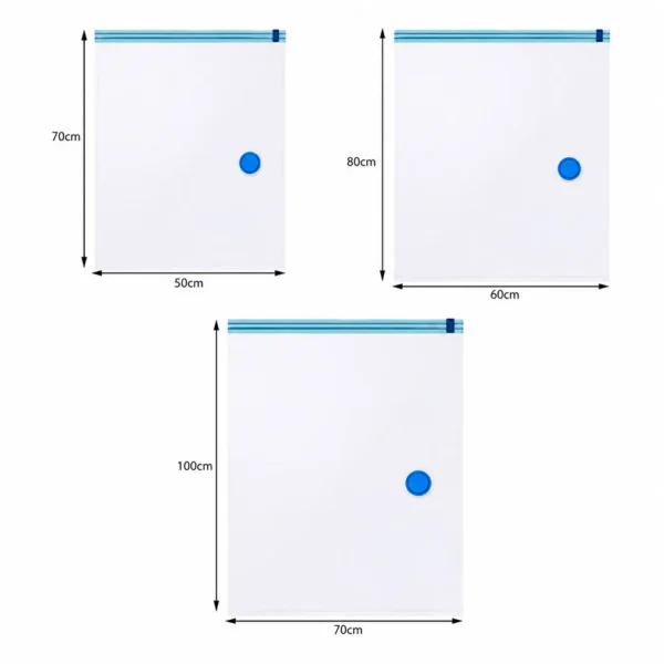 Saci pentru vidat, reutilizabili, 3 dimensiuni, transparenti, set 15 bucati - imagine 21