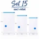 Saci pentru vidat, reutilizabili, 3 dimensiuni, transparenti, set 15 bucati - imagine 20