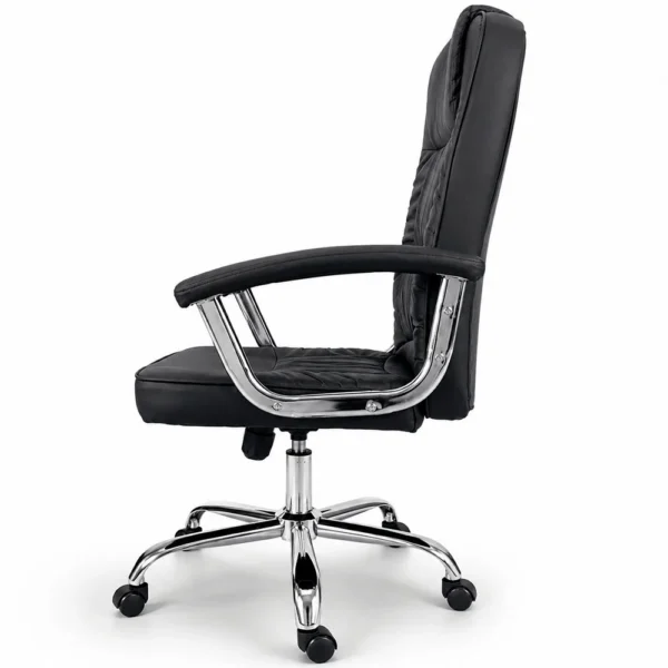 Scaun ergonomic directorial, inaltime reglabila 108-118 cm, rotativ, maxim 150 kg, negru - imagine 22