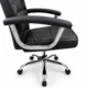 Scaun ergonomic directorial, inaltime reglabila 108-118 cm, rotativ, maxim 150 kg, negru - imagine 21