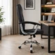 Scaun ergonomic directorial, inaltime reglabila 108-118 cm, rotativ, maxim 150 kg, negru - imagine 16
