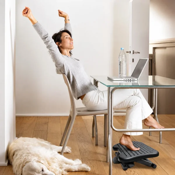 Suport ergonomic pentru picioare, antiderapant, inaltime reglabila, postura comoda birou - imagine 23