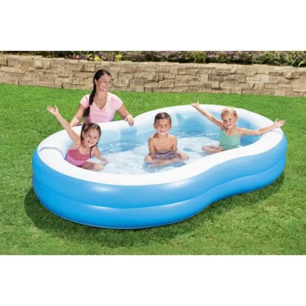 Piscina gonflabila, 262x157x46 cm, Bestway Big Lagoon Family - imagine 4