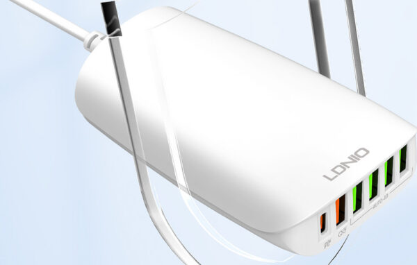 Incarcator Retea LDNIO A6573C, 5x USB, 65 W, 1,5 m (alb) - imagine 9