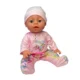 Papusa interactiva, bebelus care bea apa si face pipi, 6 accesorii, biberon, olita, 35 cm - imagine 3
