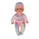 Papusa interactiva, bebelus care bea apa si face pipi, 6 accesorii, biberon, olita, 35 cm - imagine 7