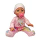 Papusa interactiva, bebelus care bea apa si face pipi, 6 accesorii, biberon, olita, 35 cm - imagine 9
