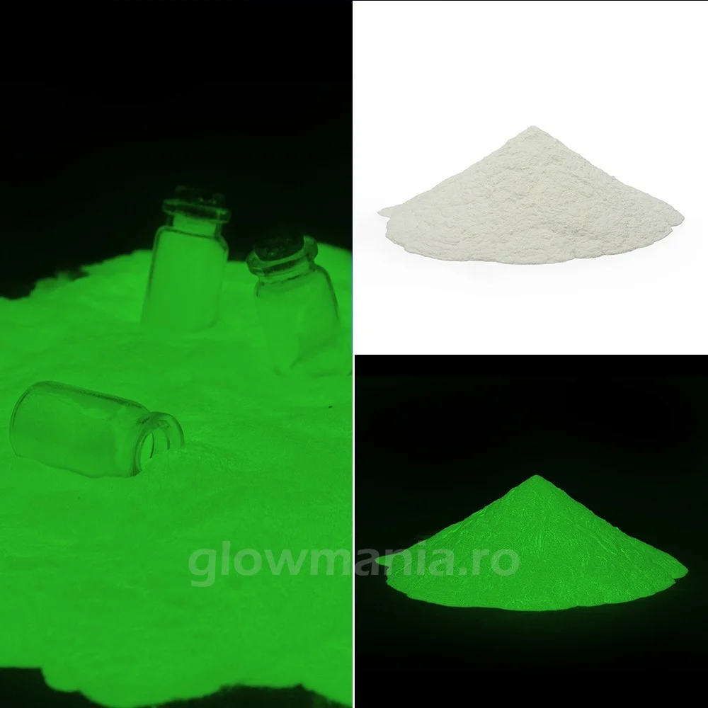 Pigment fosforescent verde baza de apa cantitate 1000 gr Pigment fosforescent verde baza de apa cantitate 1000 gr - imagine 1