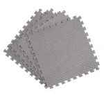 Covor puzzle xl, 60x60 cm, grosime 2 cm, spuma eva, 2 piese culoare gri