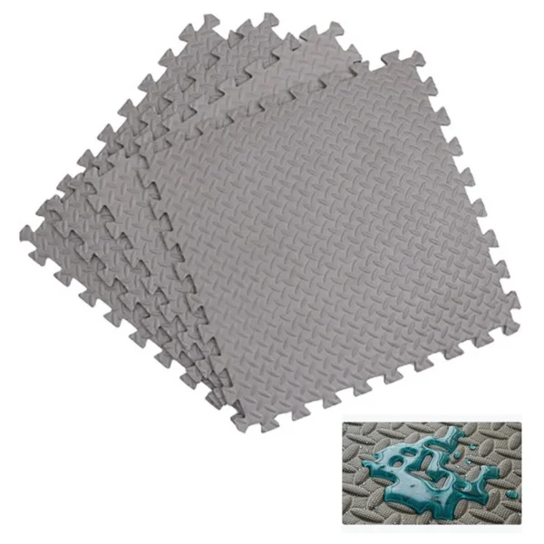 Covor puzzle xl, 60x60 cm, grosime 2 cm, spuma eva, 2 piese culoare gri - imagine 14
