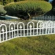 Gardulet pentru gradina, 60x31 cm, 4 segmente, posibilitate imbinare, pvc alb - imagine 2