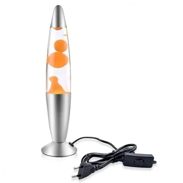 Lampa decorativa lava orange, 30w, inaltime 41 cm, alimentare priza - imagine 3