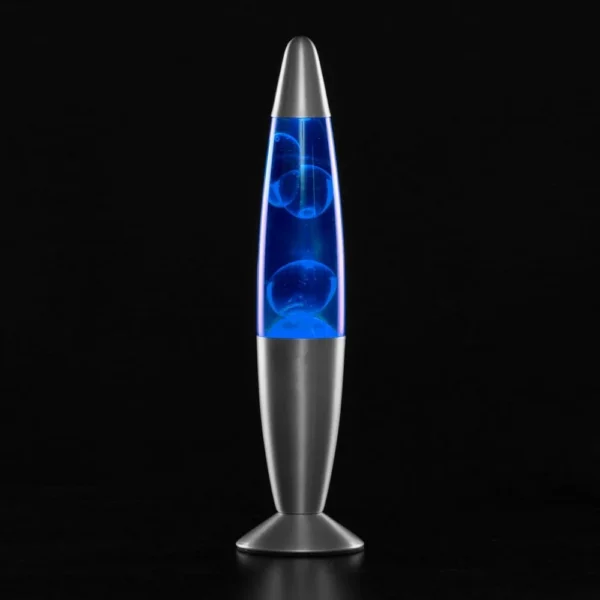 Lampa decorativa lava blue, 30w, inaltime 41 cm, alimentare priza - imagine 2