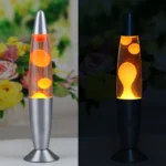 Lampa decorativa lava orange, 30w, inaltime 41 cm, alimentare priza